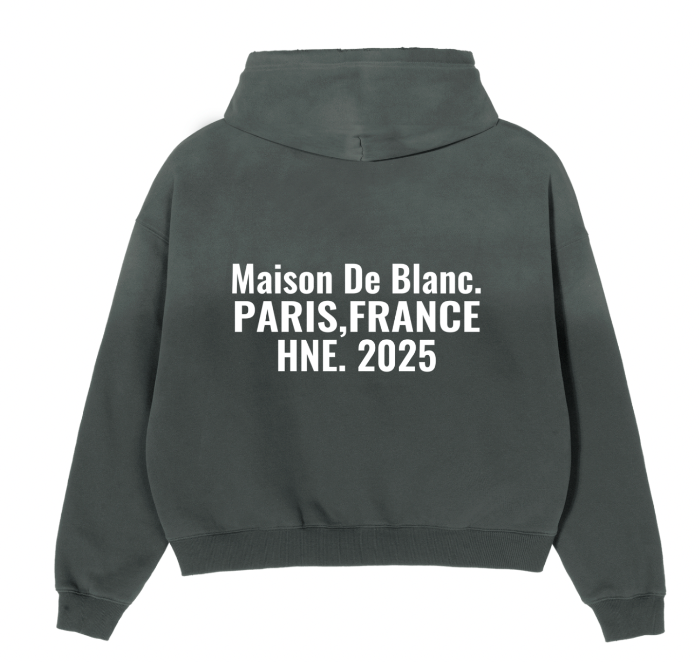 Le frayed fleece hood